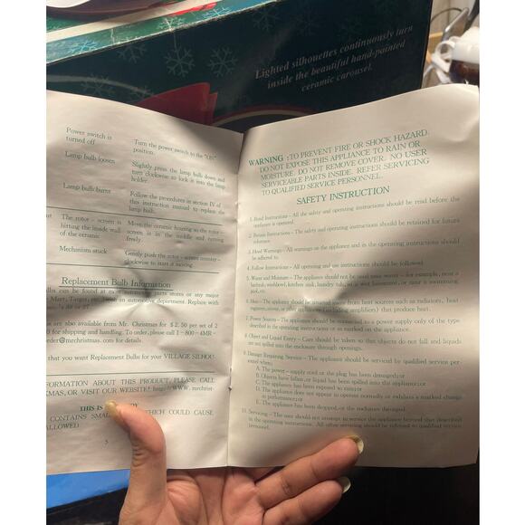 Vintage MR. CHRISTMAS Village Silhouettes Ballroom 1998 w original box. Works - Picture 10 of 10